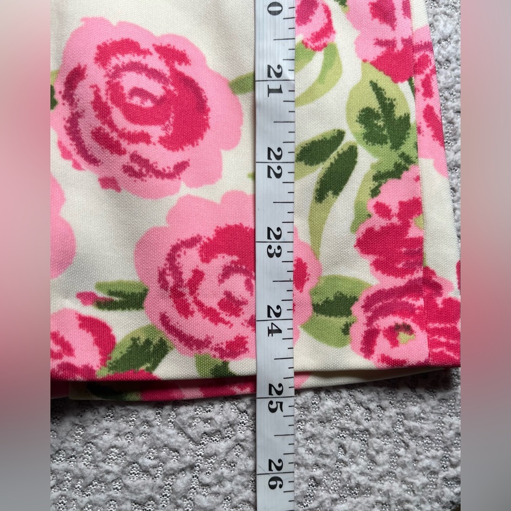 Zara Strapless Floral Pink and Green Dress Size Small - Picture 15 of 16